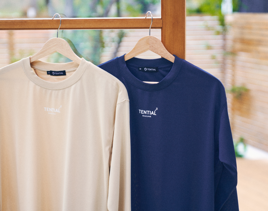 TENTIAL BAKUNE パジャマ長袖シャツ S ブラック 一般医療機器 TENTIAL